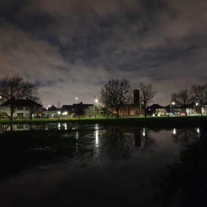 Shoulder Mutton Green at night