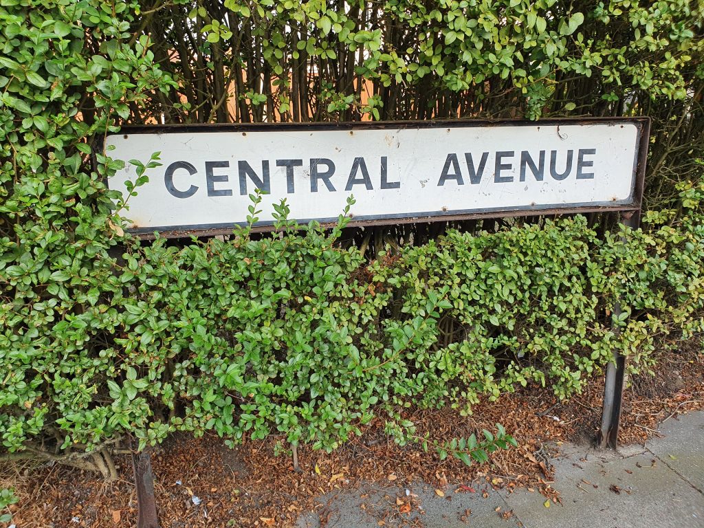 Street Sign Central Avenue
