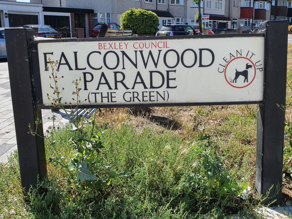 Street Sign Falconwood Parade